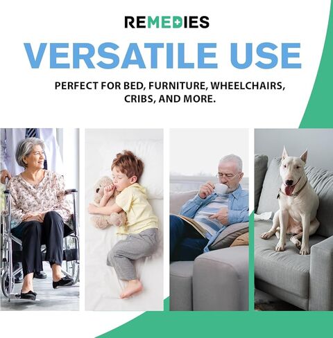 Remedies - Bed Pads Disposable Adults, Seniors, Kids & Puppy Pads - 23" x 36" - Large Disposable Underpads - 50 Count, Incontinence Underpads for Beds & Furniture, Dog Pee Pads, Dogs Chucks Pads in Saudi Arabia