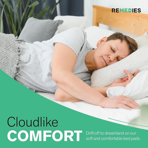 Remedies - Bed Pads Disposable Adults, Seniors, Kids & Puppy Pads - 23" x 36" - Large Disposable Underpads - 50 Count, Incontinence Underpads for Beds & Furniture, Dog Pee Pads, Dogs Chucks Pads in Saudi Arabia