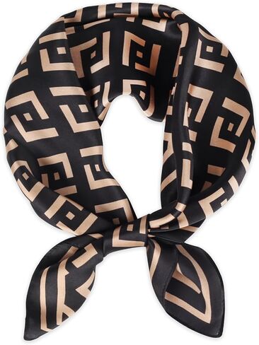 EXTREE 100% Pure Mulberry Silk Scarf Fashion Hair for Women Scarf Lightweight Square Neckerchief 27.5× 27.5 inches in Saudi Arabia