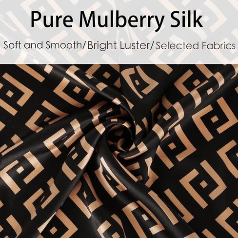EXTREE 100% Pure Mulberry Silk Scarf Fashion Hair for Women Scarf Lightweight Square Neckerchief 27.5× 27.5 inches in Saudi Arabia