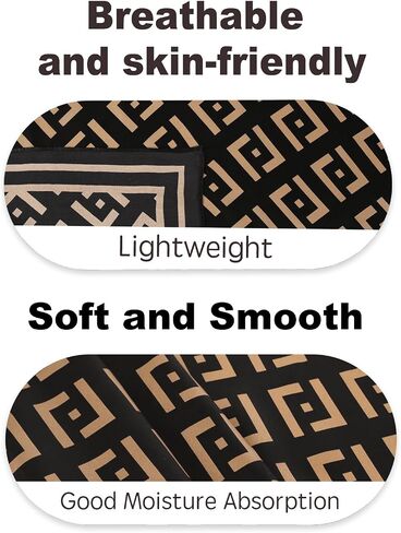 EXTREE 100% Pure Mulberry Silk Scarf Fashion Hair for Women Scarf Lightweight Square Neckerchief 27.5× 27.5 inches in Saudi Arabia