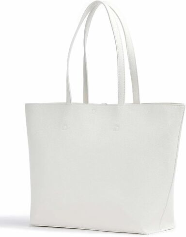 Versace Jeans Couture Shoulder Bag with Scarf Chain Print 75VA4BAD 003 Saffiano White Inner Bag - 32/40 x 31 x 13 cm, White in Saudi Arabia