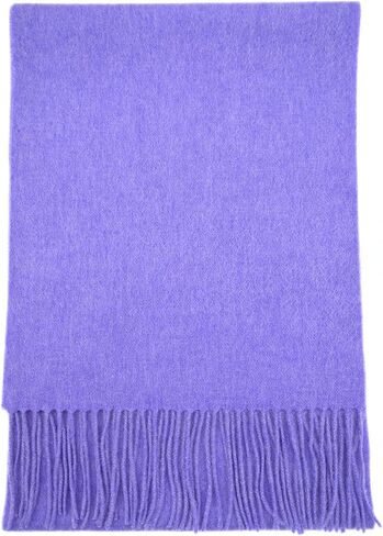 Cashmere Ultra-Fine Merino Wool and Cashmere Blend Woven Scarf -Luxe fabric-Lightweight- 72" x 12" in Kuwait