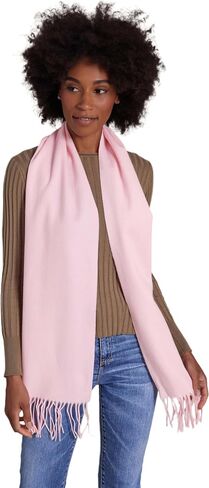 Cashmere Ultra-Fine Merino Wool and Cashmere Blend Woven Scarf -Luxe fabric-Lightweight- 72" x 12" in Kuwait