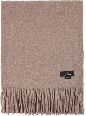 Cashmere Ultra-Fine Merino Wool and Cashmere Blend Woven Scarf -Luxe fabric-Lightweight- 72" x 12" in Kuwait