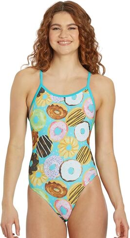 Sporti Limited Edition Thin Strap Athletic One Piece Swimsuits - Women's Comfortable and Durable Swimwear for Lap Swimming in Saudi Arabia