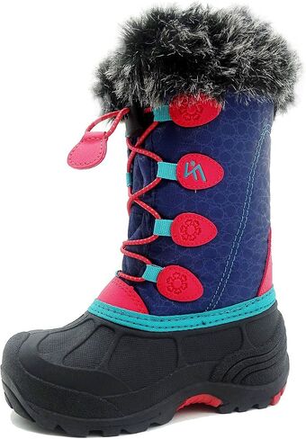 Snow Boots for Kids Waterproof Durable and Slip Resistant Winter Snow Boots for Boys and Girls with Insulated Fleece Lining Perfect for Snowy Adventures Ideal Snow Boots toddler to Keep Feet Warm and Dry in Saudi Arabia