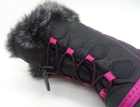 أحذية الثلوج للأطفال مقاومة للماء ومتينة ومقاومة للانزلاق أحذية الثلوج الشتوية للبنين والبنات مع بطانة صوف معزولة مثالية للمغامرات الثلجية، أحذية ثلج مثالية للأطفال الصغار للحفاظ على دفء وجفاف القدمين in Kuwait