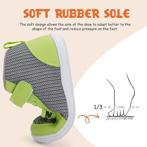 WateLves Toddler Little Kids Wide Barefoot Shoes Boys Girls Winter High Top Minimalist Sneakers Boots Walking Shoes for Indoor Outdoor | Naturally Splay | Flexible Fit in Kuwait