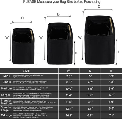 ZTUJO Purse Organizer Insert For Handbags, Silky Touching Bag Organizer Insert With Bottle Holder, Perfect for Speedy, Neverfull, Tote,ONTHEGO,Artsy,Handbag and More (Medium,Silky Black) in Saudi Arabia