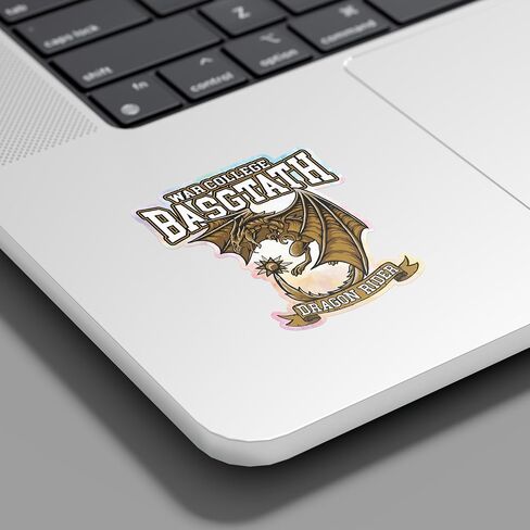 Fourth Wing Sticker Vintage Basgiath War College Vinyl Sticker Set Decal - Car Truck Window Laptop Water Bottle, White in Saudi Arabia