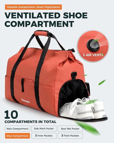 Tolaccea Travel Laptop Backpack, TSA Friendly Flight Approved Carry-on Business Rucksack Work Backpack with Extra Toiletry Bag, Dual Storage for 17.3" Laptop and 12.9" Tablet, 40-45L Expandable in Saudi Arabia