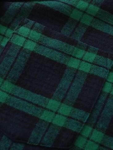 Latuza Women's Plaid Flannel Pajama Shirt Button Down Long Sleeve Pj Top in Saudi Arabia