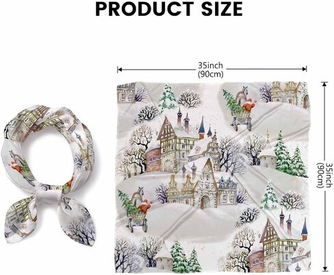 Golden Floral Pattern Head Scarf Silk Feel Like Color Damask Color Luxury Bandana Soft for Women Girls in Kuwait