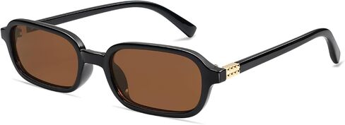 Retro Rectangular Sunglasses for Women Vintage Fashion Trendy Funny Small 90s Square Sunnies 2024 AP3698 in Saudi Arabia