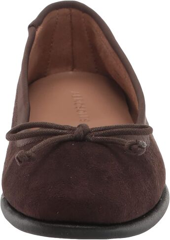 Aerosoles Women's HOMEBET Ballet Flat, Black Faux Suede, 12 in Saudi Arabia
