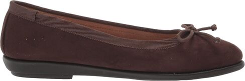 Aerosoles Women's HOMEBET Ballet Flat, Black Faux Suede, 12 in Saudi Arabia