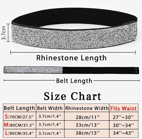 Tgirls Rhinestone Waistband Elastic Belt Crystal Wedding Sashes Belts Bling Wide Waist Belt Elegant Dress Belts in Kuwait