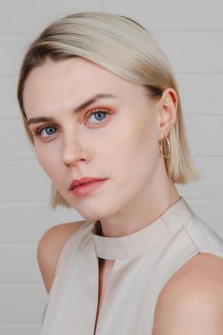 Hoops & Loops 925 Sterling Silver Two-Tone Yellow Gold and Silver Diamond-Cut Click-Top Hoop Earrings for Women, 25mm - 50mm in Kuwait