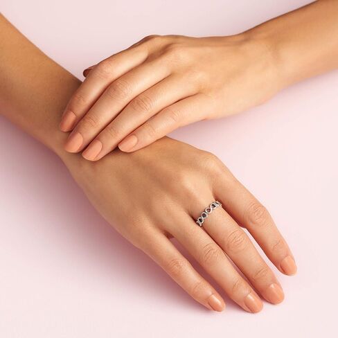 Pandora Simple Infinity Band Ring - Sterling Silver Ring for Women - Layering or Stackable Ring - Gift for Her - Sterling Silver - Size 7 in Saudi Arabia