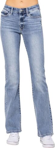Judy Blue Women's Mid Rise Bootcut Jeans 82337 in Saudi Arabia