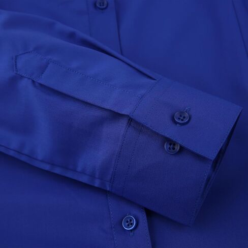 Esabel.C Womens Button Down Shirts Long Sleeve Regular Fit Stretch Work Blouse in Kuwait