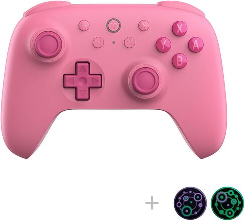 وحدة تحكم بلوتوث 8Bitdo Ultimate C مع تحكم في الحركة بستة محاور واهتزاز متذبذب للمحول (برتقالي) in Saudi Arabia