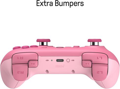 وحدة تحكم بلوتوث 8Bitdo Ultimate C مع تحكم في الحركة بستة محاور واهتزاز متذبذب للمحول (برتقالي) in Saudi Arabia
