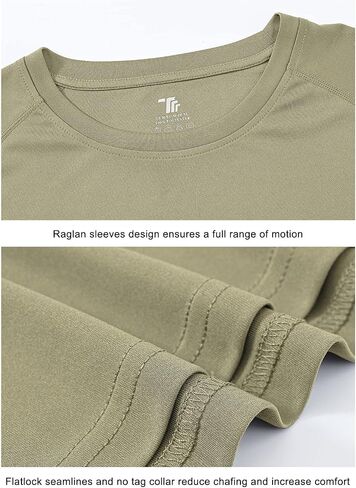 TBMPOY Men's Hiking Shirts Waterproof Dry Fit Athletic T-Shirts SPF Long Sleeve Safari Shirts Outdoor Work Swim Fishing Tops in Kuwait