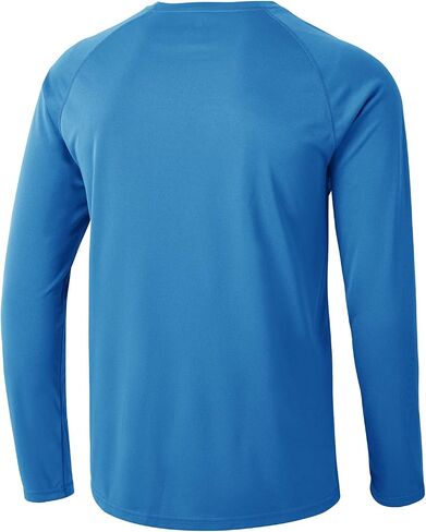 TBMPOY Men's Hiking Shirts Waterproof Dry Fit Athletic T-Shirts SPF Long Sleeve Safari Shirts Outdoor Work Swim Fishing Tops in Kuwait