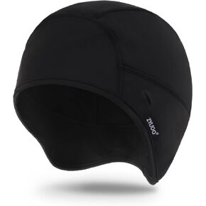Zylioo 2XL/XL/L Winter Cycling Caps for Men Women Plus Size Windproof Cycling Hat with Sun Visor S/M Under Helmet Liner