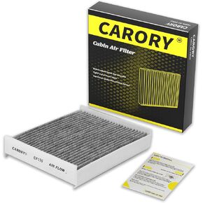 Cabin Air Filter w/Activated Carbon for Select 2015-2024 Ford Models - F150, F250, F350, F450, F550 Super Duty, Expedition, Lincoln Navigator, CF12150 2016 2017 2018 2019 2020 2021 2022 2023