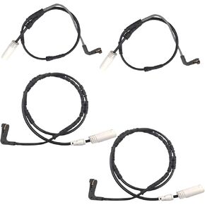 Front and Rear Brake Pads Sensor Kit for BMW E87 E90, for 2007-2010 BMW 135i 328i 335i 335is 335d, Wheel Brake Discs Wear Sensors, Replacement Set of 4,34356789440 + 34356789445