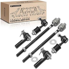 A-Premium Set of 6, Front Sway Bar Link, Inner & Outer Tie Rod End, Compatible with Nissan Maxima 1995-1999, Infiniti I30 1996-1999