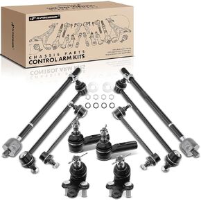 A-Premium Set of 10, Front & Rear Sway Bar Link, Front Lower Ball Joint, Inner & Outer Tie Rod End, Compatible with Toyota Camry 1997-2001, Avalon 1997-2004, Solara 1999-2003, Lexus ES300 1997-2001