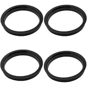 zipelo 4PCS Car Hub Center Rings, 73.1mm-60.1mm Shock Absorbing Automotive Hub Reducing Ring, Vehicle Collar Adapter Sealing Ring Replacement Accessories, Universal for RV, SUV, Truck
