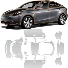 8.5mil TPU Entire Set PPF for Tesla Model Y 2020-2023 Precut Car Full Body Paint Protective Film Invisible HD Film Scratch Protector Exterior Accessories