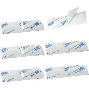 Kowibcl 10 Sets Horizontal Blinds Replacement Slats, White 1 inch Vinyl Mini Horizontal Blind Repair Tabs,White Blind Fixers for Horizontal Blinds Replacement Slats & Parts(1" W x 3" L)