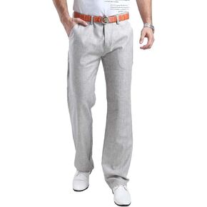Hoerev Mens Summer Linen Casual Trousers, Casual Pants - Stylish Comfort for Every Occasion