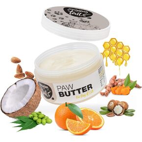 Wagging Tails 1.76 fl oz Paw Butter for Dogs and Cats | Made with Shea Butter,Bees Wax,Almond Oil,Coconut Oil |Heals, Repairs & Moisturizes Cracked Paws, Elbows & Dry Itchy Snout of Pets
