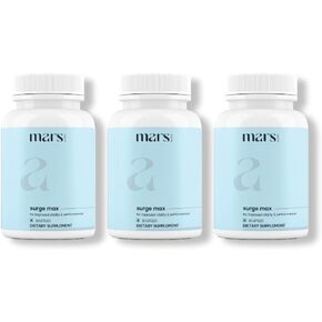 mars by GHC Natural Surge Max Caps (Pack of 3) | Powered with Shilajit, Safed Musli & Gokshura (60 N)