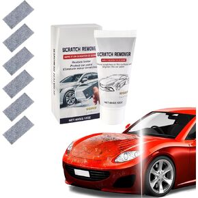 Nano Sparkle Cloth & Scratch Repair Paste - Ultimate Car Scratch Remover & Polishing Wax for Flawless Finish, Magic Repair Cloth for Effortless Car Scratch Fixes