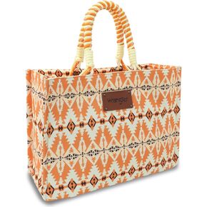 Montana West Wrangler Oversized Tote Bag with Braided Rope Handles Western Shoulder Handbag