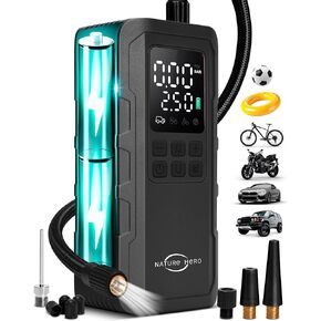 Tire Inflator Portable Air Compressor - 150PSI Air Compressor Portable Tire Inflator for Car Tire Air Pump Portable Air Compressor for Car Tires