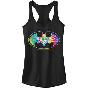 DC Comics Batman Tye Dye Women's Fast Fashion Racerback Tank Top