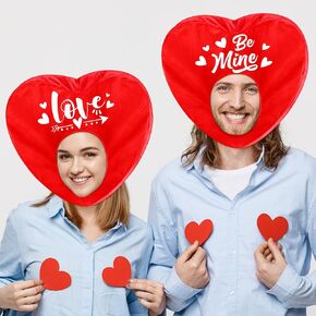 Iceyyyy 2 Pcs Red Heart Costumes-Valentine's Heart Adult Cosplay- Adult Heart Shaped Costume for Anniversary Birthday Party