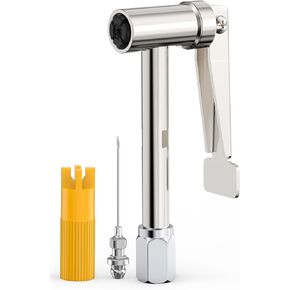 90°Degree Grease Gun Coupler Set, Right Angle Zerk Fittings Adapter,Great for Tight Spaces.No Leakage.Easy Use 12000 PSI Quick Release Locking Grease Gun Tip Kit,Long-Lasting,Fits 1/8" NPT