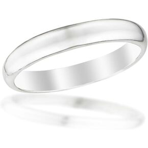 Sterling Silver Baby Ring, 2mm Domed Band in a Size 1, Beautifully Gift Packaged Makes an Ideal Baby Shower, Baptism or Christening, or Christmas gift