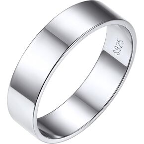 Bestyle Simple S925 Sterling Silver Infinity Rings Cubic Zirconia Rings, Nice Cute BFF Friendship Rings, Dainty Eternity Promise Wedding Bands Perfect Every Day Ring, Size 4-12, Words Engavable