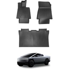 2024 Cybertruck Special TPE Automotive Floor Mats, a New Type of high-Temperature Resistant, Waterproof, and wear-Resistant Cargo Liners, semi-Wrapped All-Season Floor Mats.